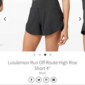 Lululemon shorts size 6